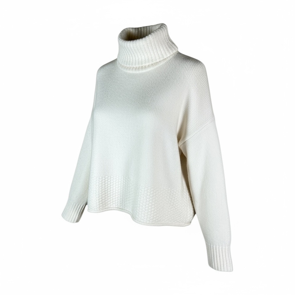 Madewell Sadler Turtleneck Sweater in Ivory - Picture 3 of 10